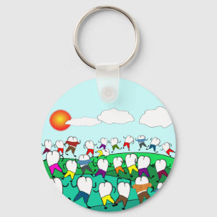 Fantastische tandheelkundige kunstgeschenken sleutelhanger