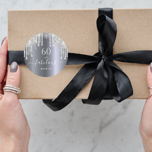 Fantastische verjaardagsglans ronde sticker