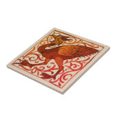 Fantastische vogel - William De Morgan Tegeltje (Zijkant)