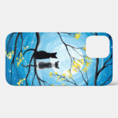 Fantastische volle maan met katten Case-Mate iPhone case (Achterkant (horizontaal))