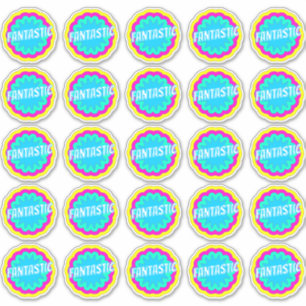 Fantastische vun-tun-taakomschrijving Stickers voo