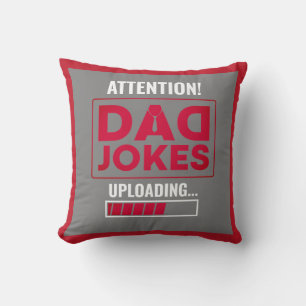 Fantastische waarschuwing! Papa Joke UploadSierkus Kussen