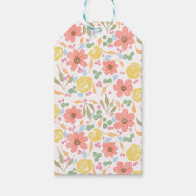 Fantastische Waterverf Bloem Cadeaublaadjes