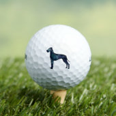 Fantastische Waterverf voor donkere honden Silhoue Golfballen (Insitu Shirt)