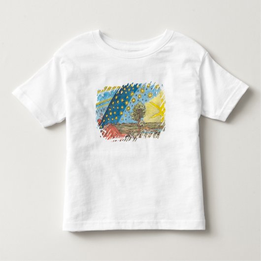 Fantastische weergave van het zonnestelsel kinder shirts (Voorkant)