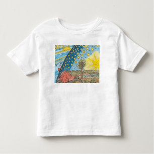 Fantastische weergave van het zonnestelsel kinder shirts