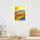 fantastische wereld poster (Keuken)