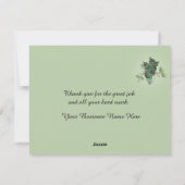 Fantastische werkvloer feestdagenkaart (Achterkant)