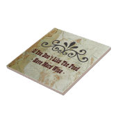 Fantastische wijn Tegel! Tegeltje (Zijkant)