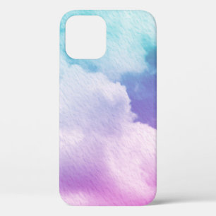fantastische zachte cloud met pastelverloopkleur e iPhone 12 hoesje
