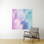 fantastische zachte cloud met pastelverloopkleur e wandkleed (In Situ (horizontaal))