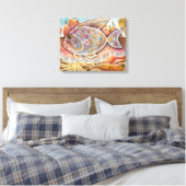 Fantastischer Fisch Canvas Afdruk (Insitu (Slaapkamer))