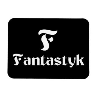Fantastyk Magnet 3"x4" blanc sur noir