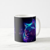 Fantasy Abstract Cute Galaxy Space Kitty Cat Koffiemok (Voorkant rechts)