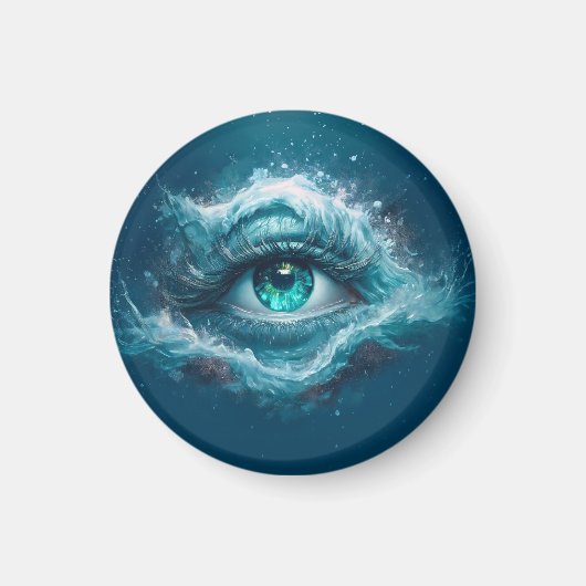 Fantasy-afbeelding - Oude Blauwe Ogen Magneet (Voorkant)