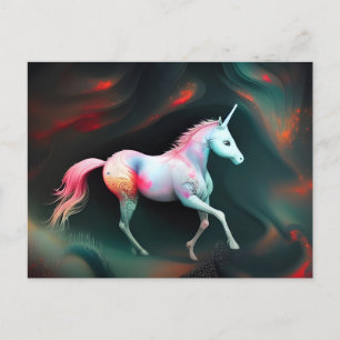 Fantasy AI Unicorn Briefkaart