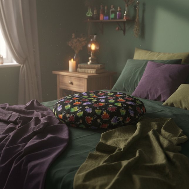 Fantasy Alchemy-geïnspireerde Gooi Rond Kussen (Creator heeft geüpload)