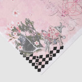 Fantasy  Alice in Wonderland Checkerboard Tissuepapier (Detail)