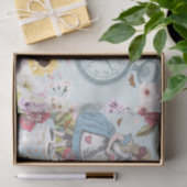 Fantasy Alice in Wonderland Magical Floral Meadow Tissuepapier (Geschenk)