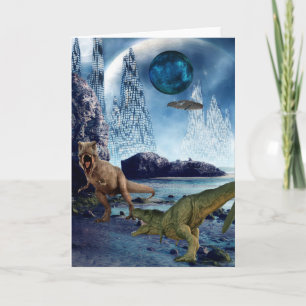 Fantasy Alien Planeet Tyrannosaurus Dinosaurus  Kaart