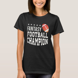 Fantasy American Football Champion Cool Rugby T-shirt