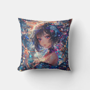 Fantasy Anime Meisje Kussen