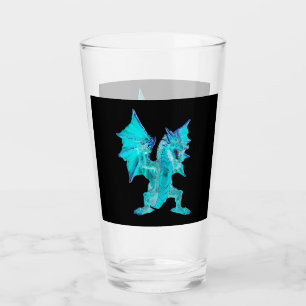 Fantasy Aqua Draak Mythologische Kunst Schepsel Glas