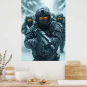 FANTASY ARMY IN COOLEST AREA POSTER (Keuken)