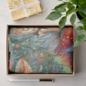 Fantasy Art Alice op paddenstoel Wonderland Decoup Tissuepapier (Geschenk)