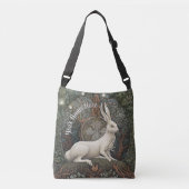 Fantasy Art Boho Hare Magische Natuur geïnspireerd Crossbody Tas (Voorkant)