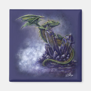 Fantasy Art Crystal Dragon Magnet Magneet