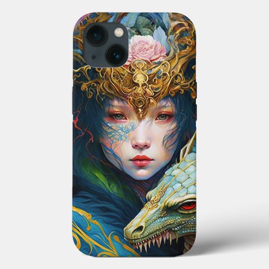 Fantasy Art Dragon Goddess Queen Hoesje-Mate iPhon Case-Mate iPhone Case (Achterkant)