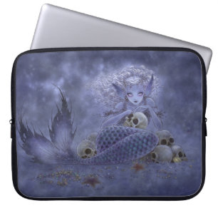 Fantasy Art-laptophoes - donkere zeemeermin Laptop Sleeve