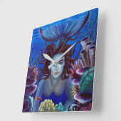 Fantasy Art Mermaid Wall klok (Hoek)