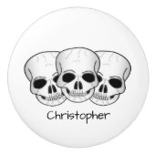 Fantasy Art Skulls Design Personalised Keramische Knop (Voorkant)