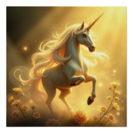 Fantasy Art Unicorn Perfect Poster