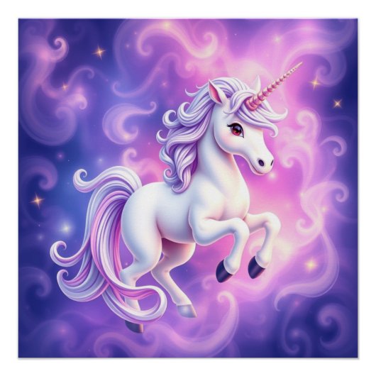 Fantasy Art Unicorn Perfect Poster (Voorkant)