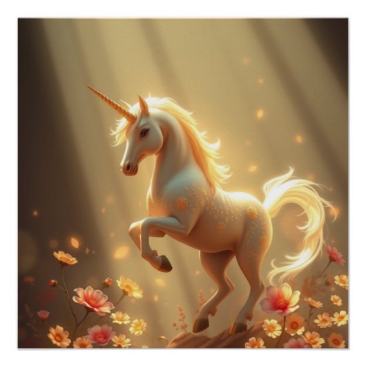 Fantasy Art Unicorn Perfect Poster (Voorkant)