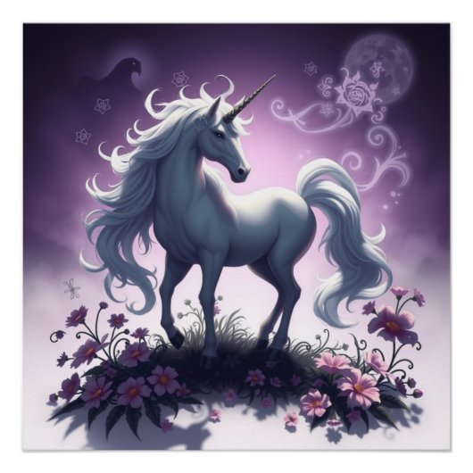 Fantasy Art Unicorn Perfect Poster (Voorkant)