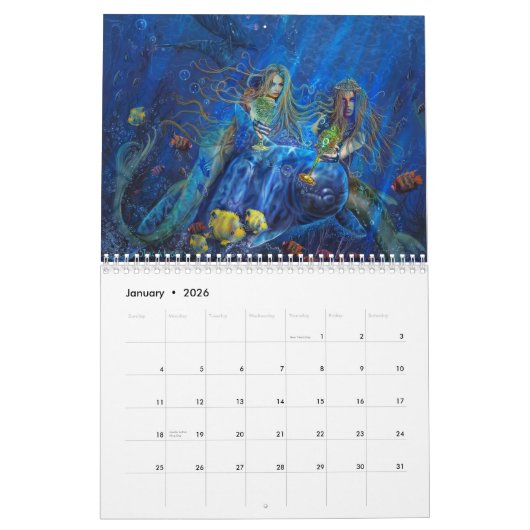 Fantasy Art van Steve A Roberts Kalender (Jan 2026)