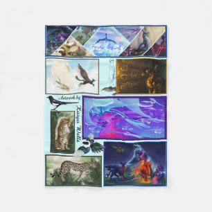 Fantasy Artwork van Kaiya Wells Fleece Blanket
