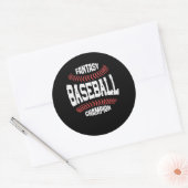 Fantasy Baseball Champion Ronde Sticker (Envelop)