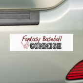 Fantasy Baseball Commish Bumpersticker (Op auto)