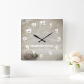 Fantasy Beach, gepersonaliseerd Vierkante Klok (Huis)