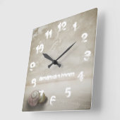 Fantasy Beach, gepersonaliseerd Vierkante Klok (Hoek)