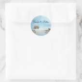 Fantasy Beach Wedding Envelope Sticker (Tas)