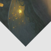 Fantasy Beauful Green Forest Fairy-ontkoppeling Tissuepapier (Detail)