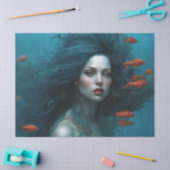 Fantasy Beauful Mermaid Princess Decoupage Tissuepapier (Craft)