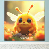 Fantasy Bee Bug Sun Canvas Afdruk (Insitu (Houten vloer))