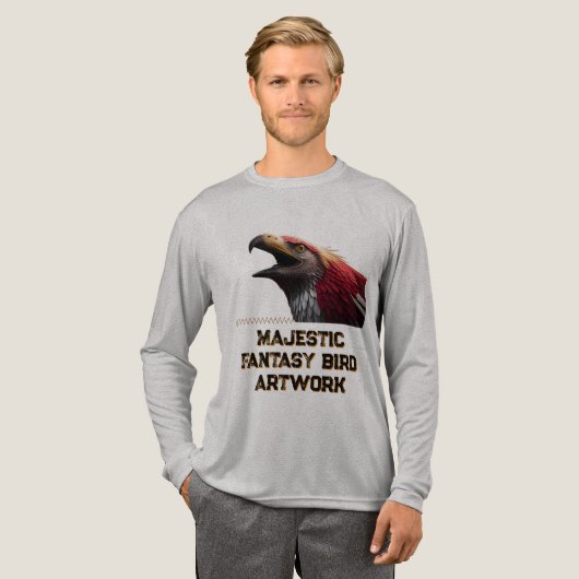  Fantasy Bird Artwork Tri-Blend Shirt (Voorkant)